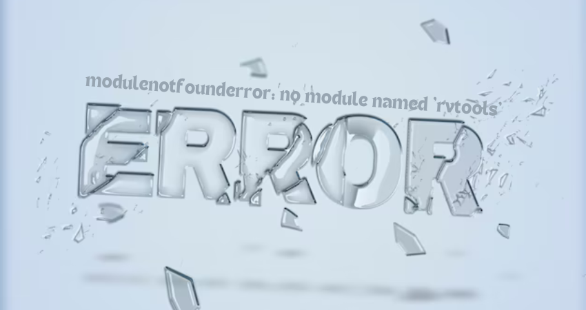 modulenotfounderror: no module named 'rvtools'
