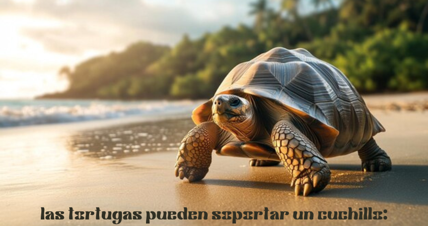 las tortugas pueden soportar un cuchillo: