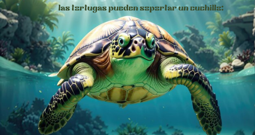 las tortugas pueden soportar un cuchillo: